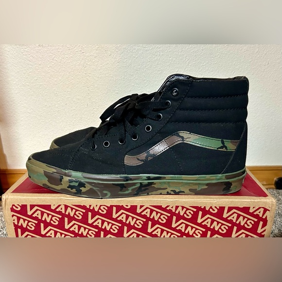Vans Sk8 high - Camo/black size 12 - Picture 3 of 9